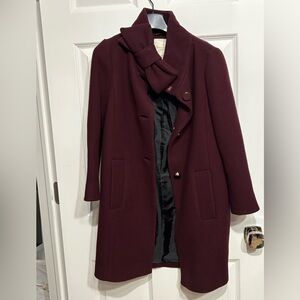 Kate Spade plum/burgundy coat